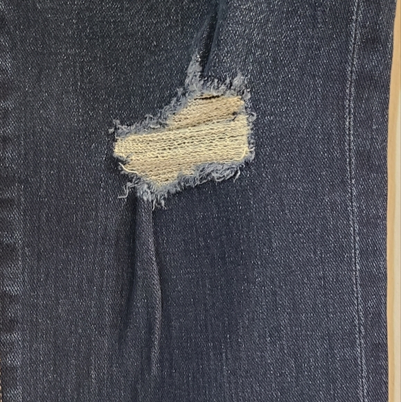 Express Slim Super High Rise Dark Wash Jeans Size 6 Long - Picture 4 of 5